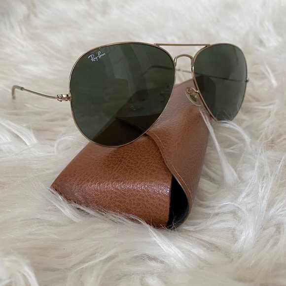 Ray-Ban Other - Gold Ray-Ban Aviators with Grey Lenses